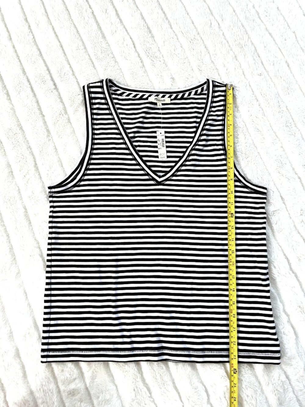 NWT Madewell Slub Relaxed V-Neck Tank - Picture 10 of 10